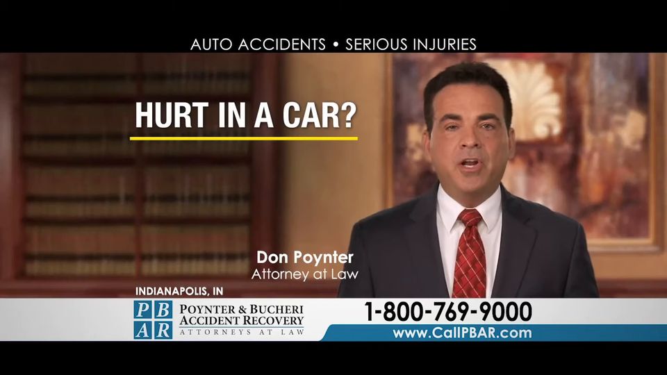 Attorney Don Poynter in a Poynter & Bucheri TV spot about attorney fees on car accident cases. Click to play the video.